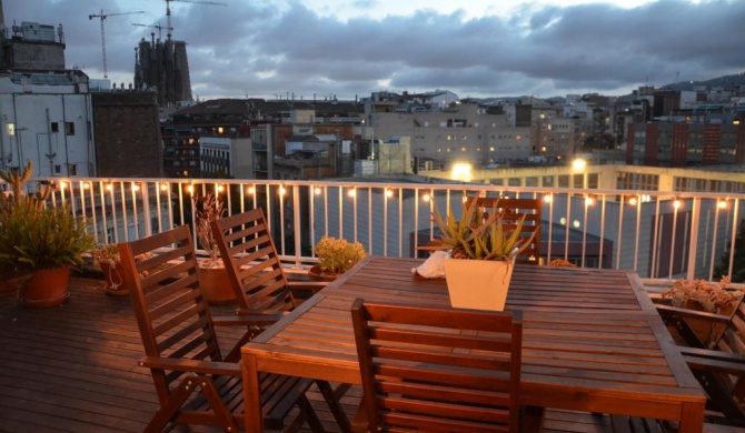 Barcelona sunny terrace