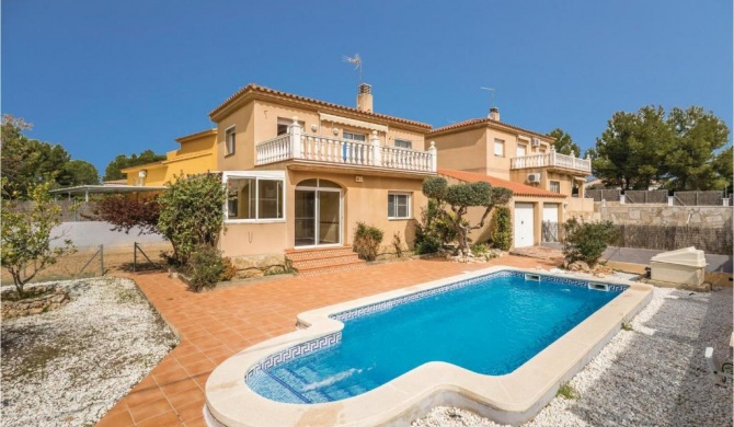 Nice home in LAmetlla de Mar with 4 Bedrooms, WiFi and Swimming pool