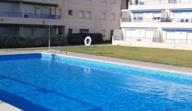 One bedroom appartement at L'Eucaliptus 400 m away from the beach with sea view shared pool and furnished terrace