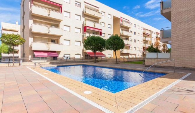 2 bedrooms appartement at Lloret de Mar 500 m away from the beach with city view shared pool and furnished terrace