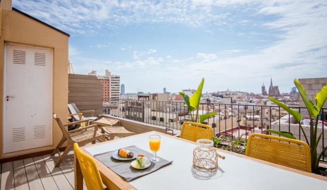 Central penthouse with terrace Placa Catalunya III